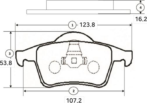 CTR GK1221 - Тормозные колодки, дисковые, комплект avtokuzovplus.com.ua