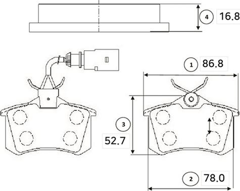 CTR GK1239 - Тормозные колодки, дисковые, комплект avtokuzovplus.com.ua