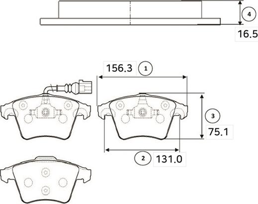 CTR GK1258 - Гальмівні колодки, дискові гальма autocars.com.ua