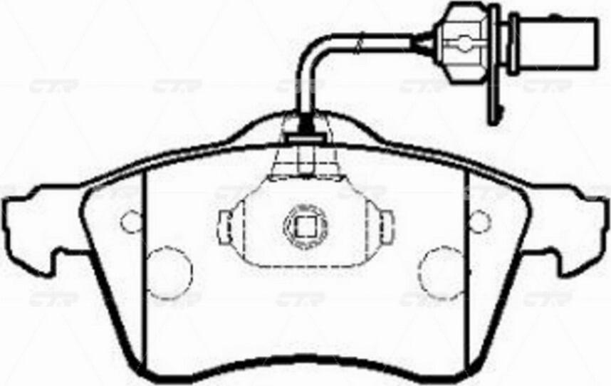 CTR GK1279 - Тормозные колодки, дисковые, комплект avtokuzovplus.com.ua