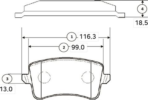 CTR GK1318 - Тормозные колодки, дисковые, комплект avtokuzovplus.com.ua