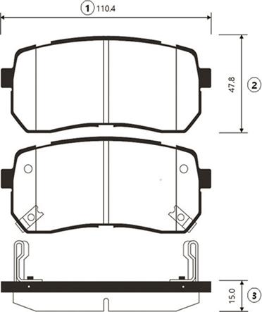 CTR GK1352 - Гальмівні колодки, дискові гальма autocars.com.ua