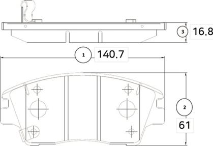 CTR GK1368 - Гальмівні колодки, дискові гальма autocars.com.ua