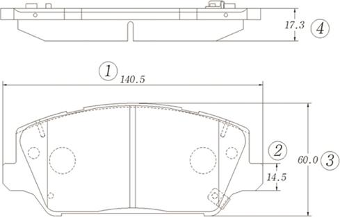 CTR GK1388 - Тормозные колодки, дисковые, комплект avtokuzovplus.com.ua