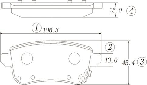 CTR GK1401 - Гальмівні колодки, дискові гальма autocars.com.ua