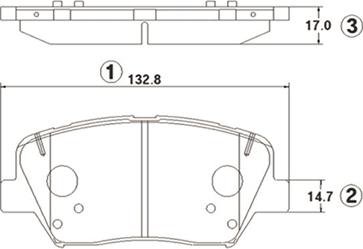 CTR GK1403 - Гальмівні колодки, дискові гальма autocars.com.ua