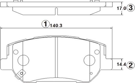 CTR GK1406 - Гальмівні колодки, дискові гальма autocars.com.ua