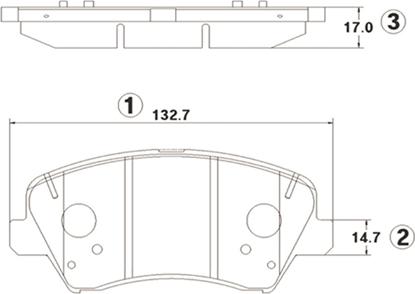 CTR GK1414 - Гальмівні колодки, дискові гальма autocars.com.ua