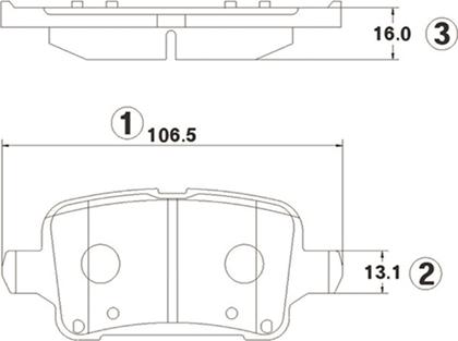 CTR GK1415 - Гальмівні колодки, дискові гальма autocars.com.ua