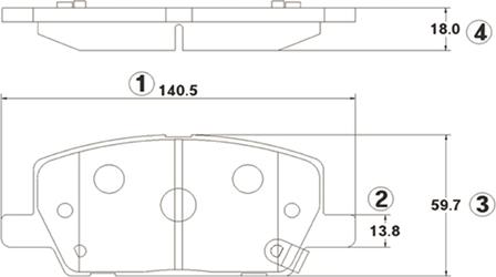 CTR GK1416 - Гальмівні колодки, дискові гальма autocars.com.ua