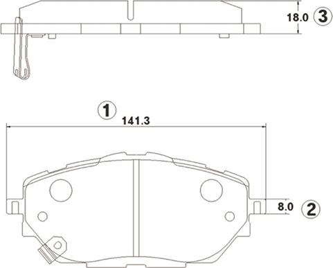 CTR GK1432 - Тормозные колодки, дисковые, комплект avtokuzovplus.com.ua