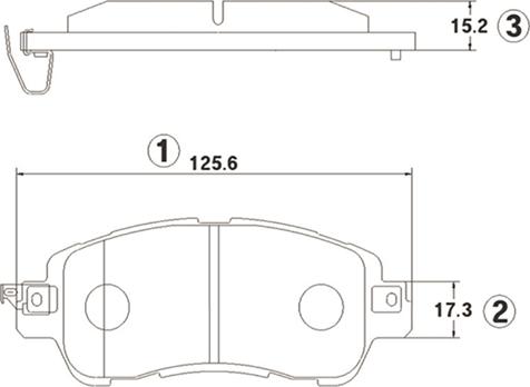 CTR GK1433 - Тормозные колодки, дисковые, комплект avtokuzovplus.com.ua