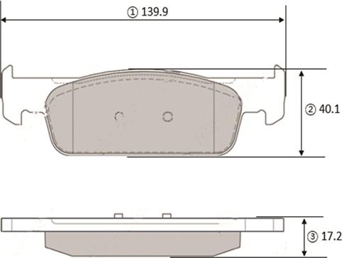 CTR GK1440 - Гальмівні колодки, дискові гальма autocars.com.ua