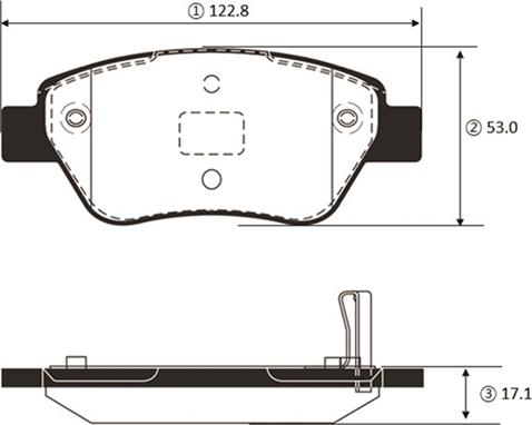 CTR GK1441 - Колодки гальм Fiat Doblo 05- Opel Corsa D передн. OLD CKFI-30 вир-во CTR autocars.com.ua