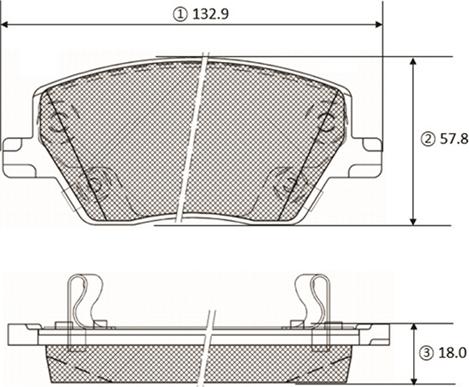 CTR GK1442 - Гальмівні колодки, дискові гальма autocars.com.ua