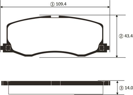 CTR GK1455 - Гальмівні колодки, дискові гальма autocars.com.ua