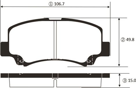 CTR GK1456 - Гальмівні колодки, дискові гальма autocars.com.ua