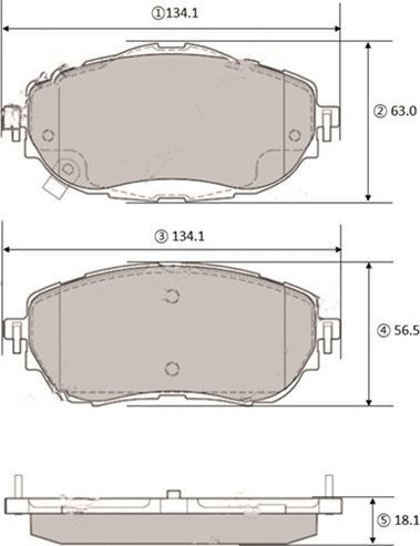 CTR GK1457 - Гальмівні колодки, дискові гальма autocars.com.ua