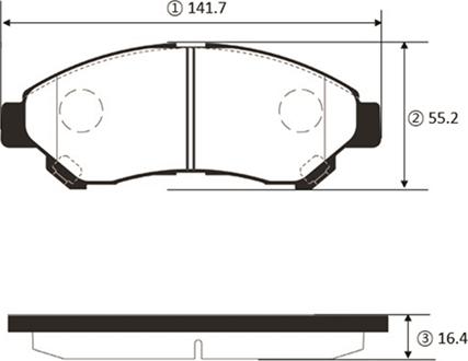 CTR GK1458 - Гальмівні колодки, дискові гальма autocars.com.ua