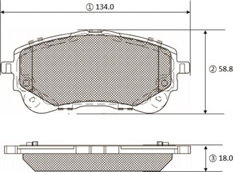 CTR GK1459 - Гальмівні колодки, дискові гальма autocars.com.ua