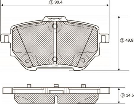 CTR GK1460 - Гальмівні колодки, дискові гальма autocars.com.ua