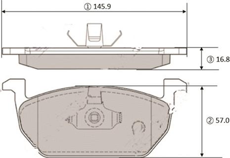 CTR GK1462 - Тормозные колодки, дисковые, комплект avtokuzovplus.com.ua