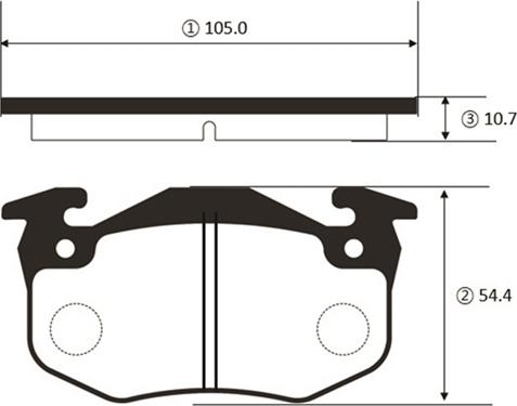 CTR GK1469 - Гальмівні колодки, дискові гальма autocars.com.ua