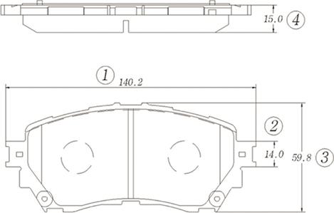 CTR GK1473 - Гальмівні колодки, дискові гальма autocars.com.ua