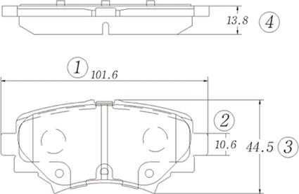 CTR GK1475 - Тормозные колодки, дисковые, комплект avtokuzovplus.com.ua