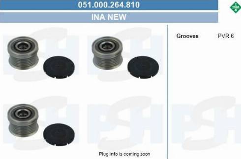 PSH 051.000.264.810 - Ремінний шків, генератор autocars.com.ua