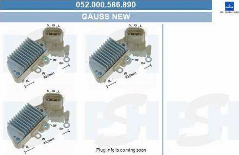 PSH 052.000.586.890 - Регулятор напруги генератора autocars.com.ua