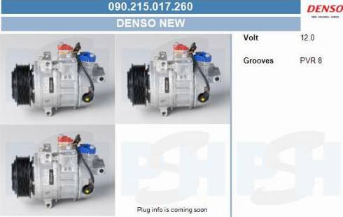 PSH 090.215.017.260 - Компресор, кондиціонер autocars.com.ua