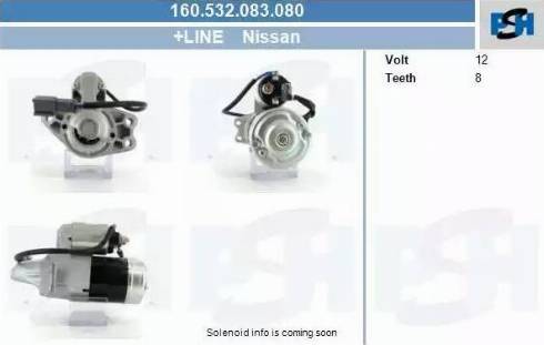 PSH 160.532.083.080 - Стартер autocars.com.ua