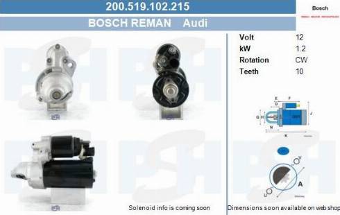 PSH 200.519.102.215 - Стартер autocars.com.ua