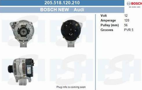 PSH 205.518.120.210 - Генератор autocars.com.ua