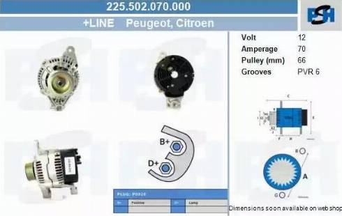 PSH 225.502.070.000 - Генератор autocars.com.ua