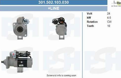 PSH 301.502.103.030 - Стартер autocars.com.ua