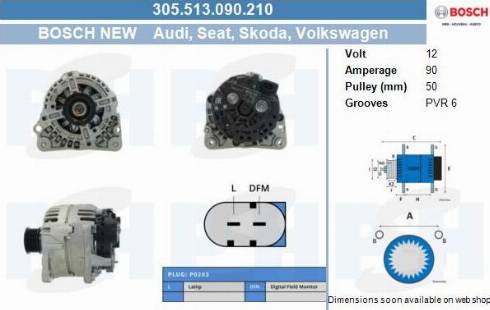 PSH 305.513.090.210 - Генератор autocars.com.ua