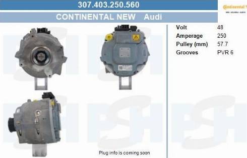PSH 307.403.250.560 - Генератор autocars.com.ua