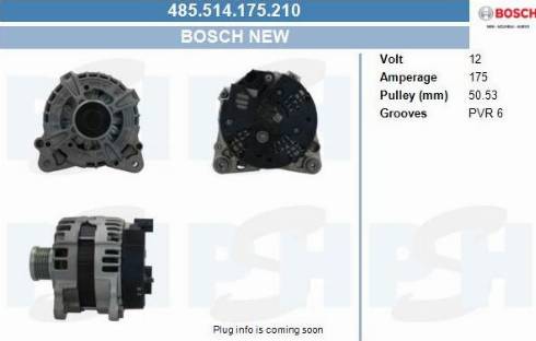 PSH 485.514.175.210 - Генератор autocars.com.ua