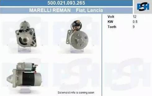 PSH 500.021.093.265 - Стартер autocars.com.ua