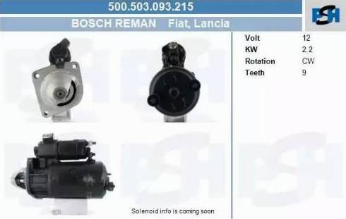 PSH 500.503.093.215 - Стартер autocars.com.ua