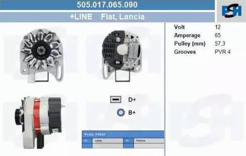 PSH 505.017.065.090 - Генератор autocars.com.ua