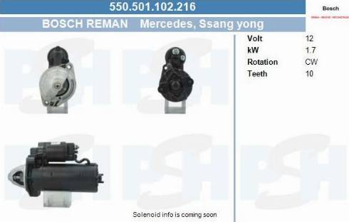 PSH 550.501.102.216 - Стартер autocars.com.ua