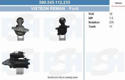 PSH 590.545.112.235 - Стартер autocars.com.ua