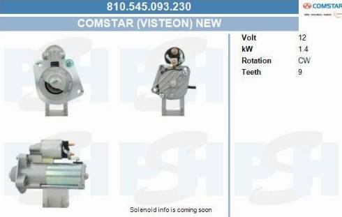 PSH 810.545.093.230 - Стартер autocars.com.ua