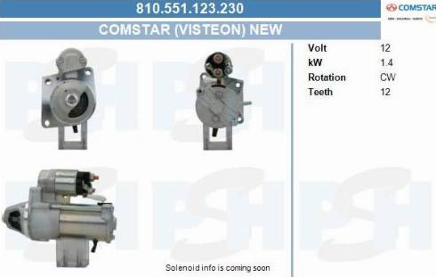 PSH 810.551.123.230 - Стартер autocars.com.ua