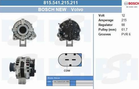 PSH 815.541.215.211 - Генератор autocars.com.ua