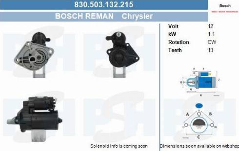 PSH 830.503.132.215 - Стартер autocars.com.ua