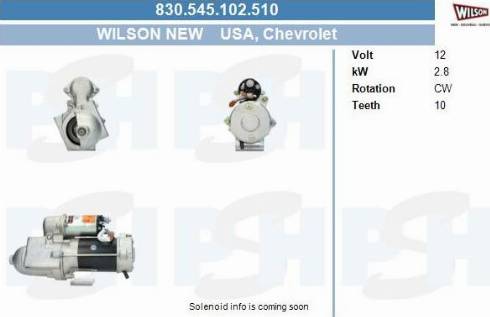 PSH 830.545.102.510 - Стартер autocars.com.ua